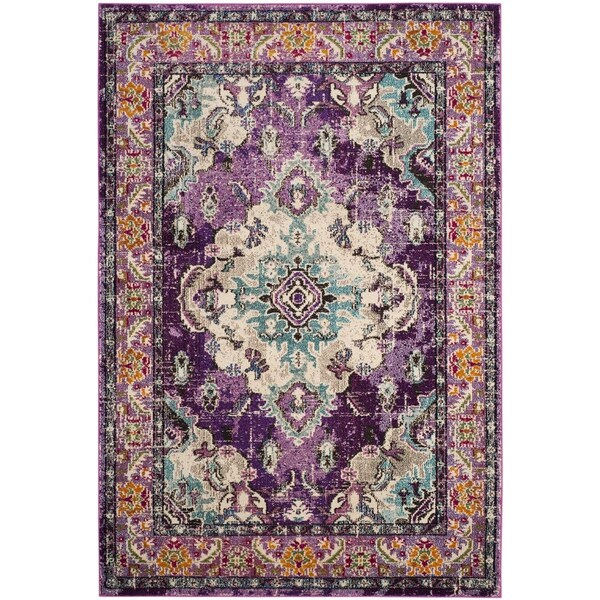 Safavieh Monaco Small Rectangle Area Rug, Violet and Light Blue - 3 x 5 ft. MNC243L-3 - main